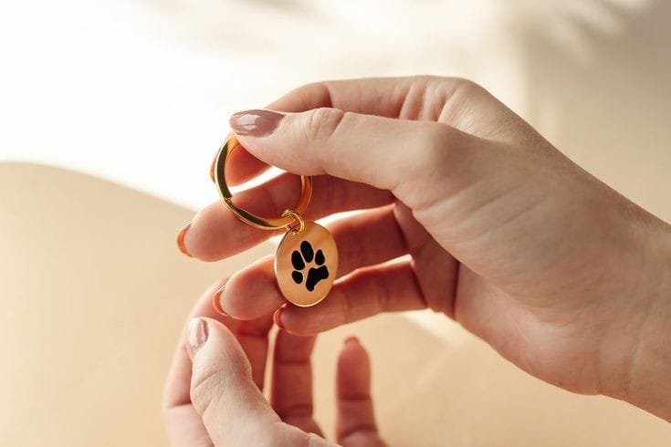 Paw KeepSake Keychain