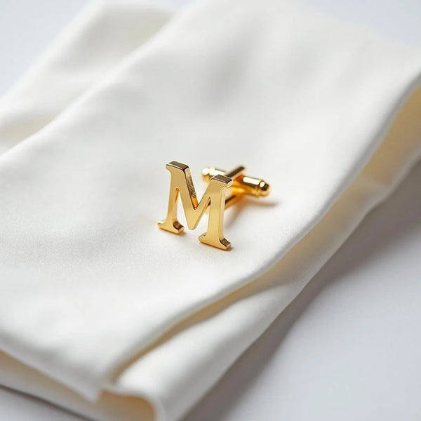 Single Initial cufflink