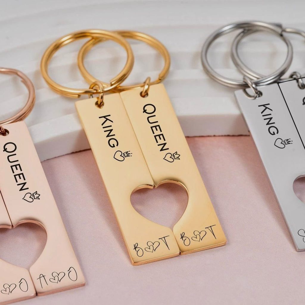 CoupleHeart Keychain