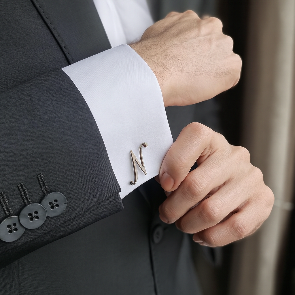 Single Initial Cufflink
