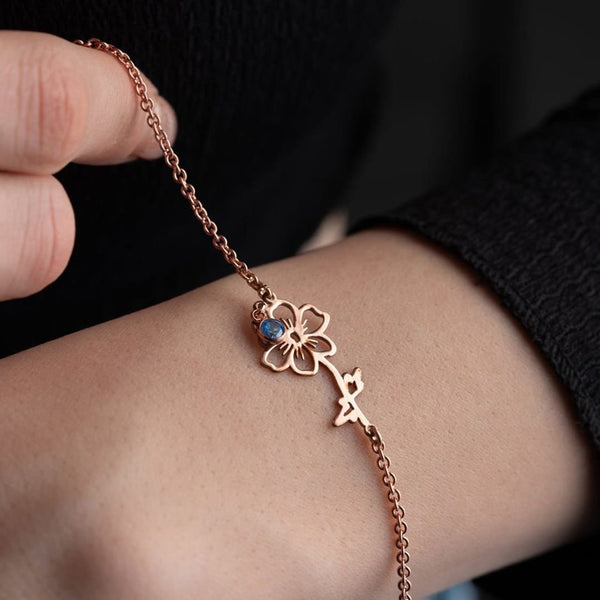 Birthmonth Flower Bracelet