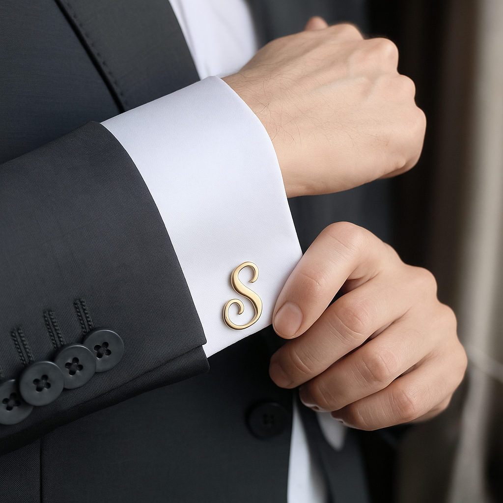 Single Initial Cufflink