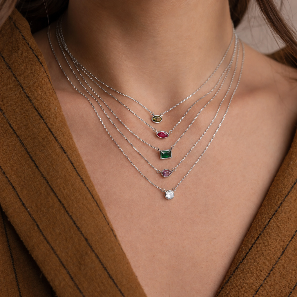 Custom Birthstone Necklace