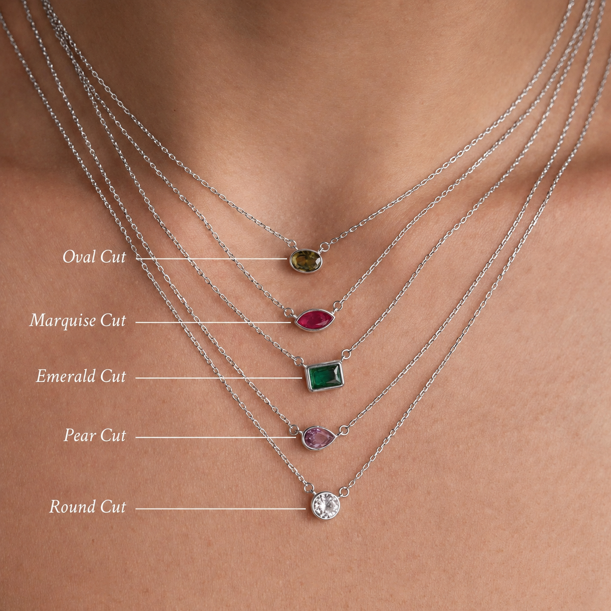 Custom Birthstone Necklace