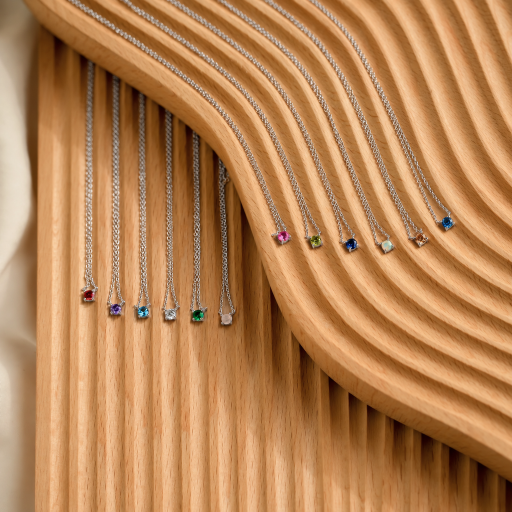 Dainty Birthstone Necklace