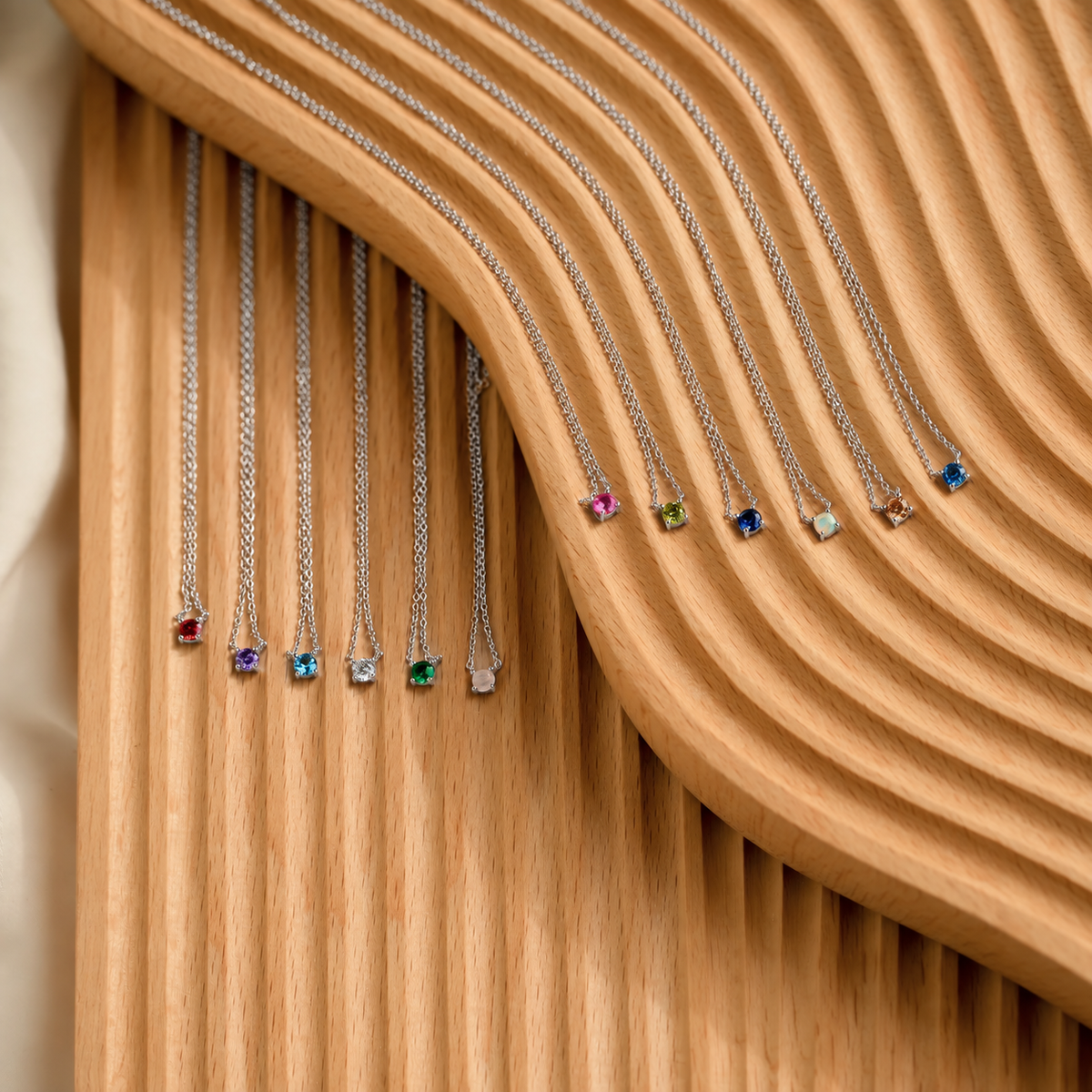 Dainty Birthstone Necklace