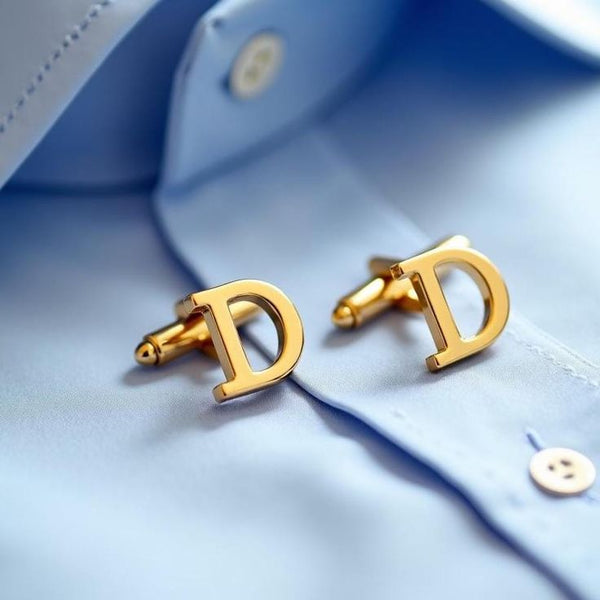 Single Initial cufflink