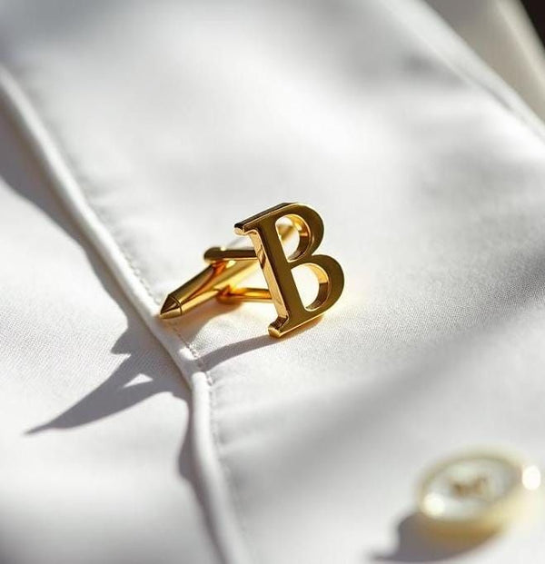 Single Initial cufflink