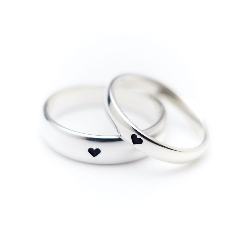 Couple Heart Rings