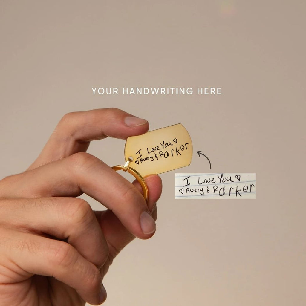 Handwriting Tag Keychain