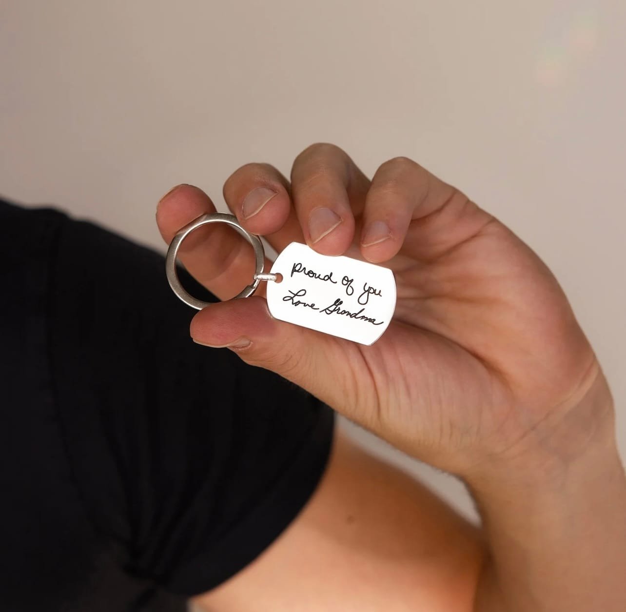 Handwriting Tag Keychain