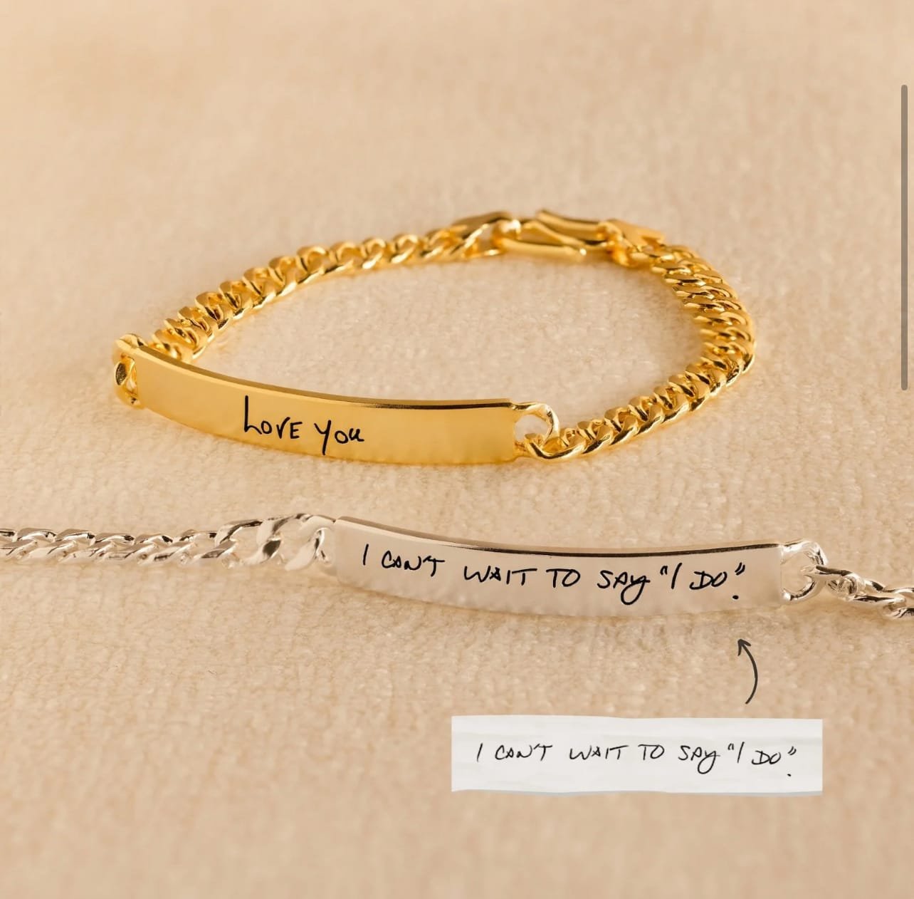 Men’s Engraved Bar Bracelet