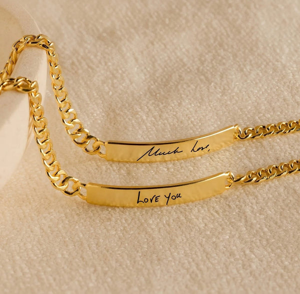 Men’s Engraved Bar Bracelet