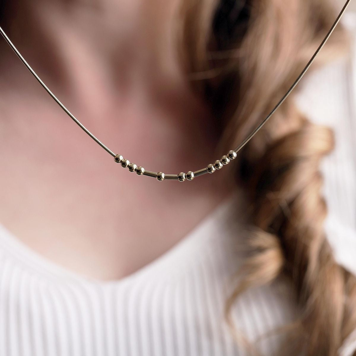 Morse code Necklace