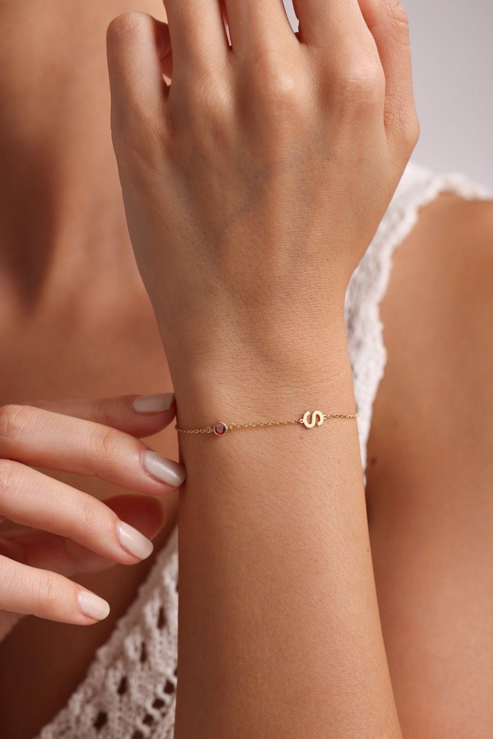 DaintyInitial Bracelet