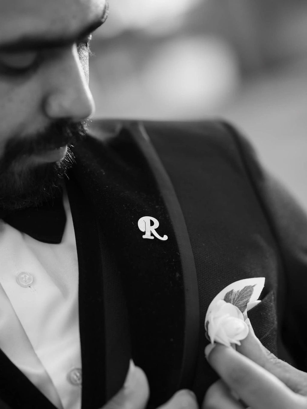 Single Initial Brooch