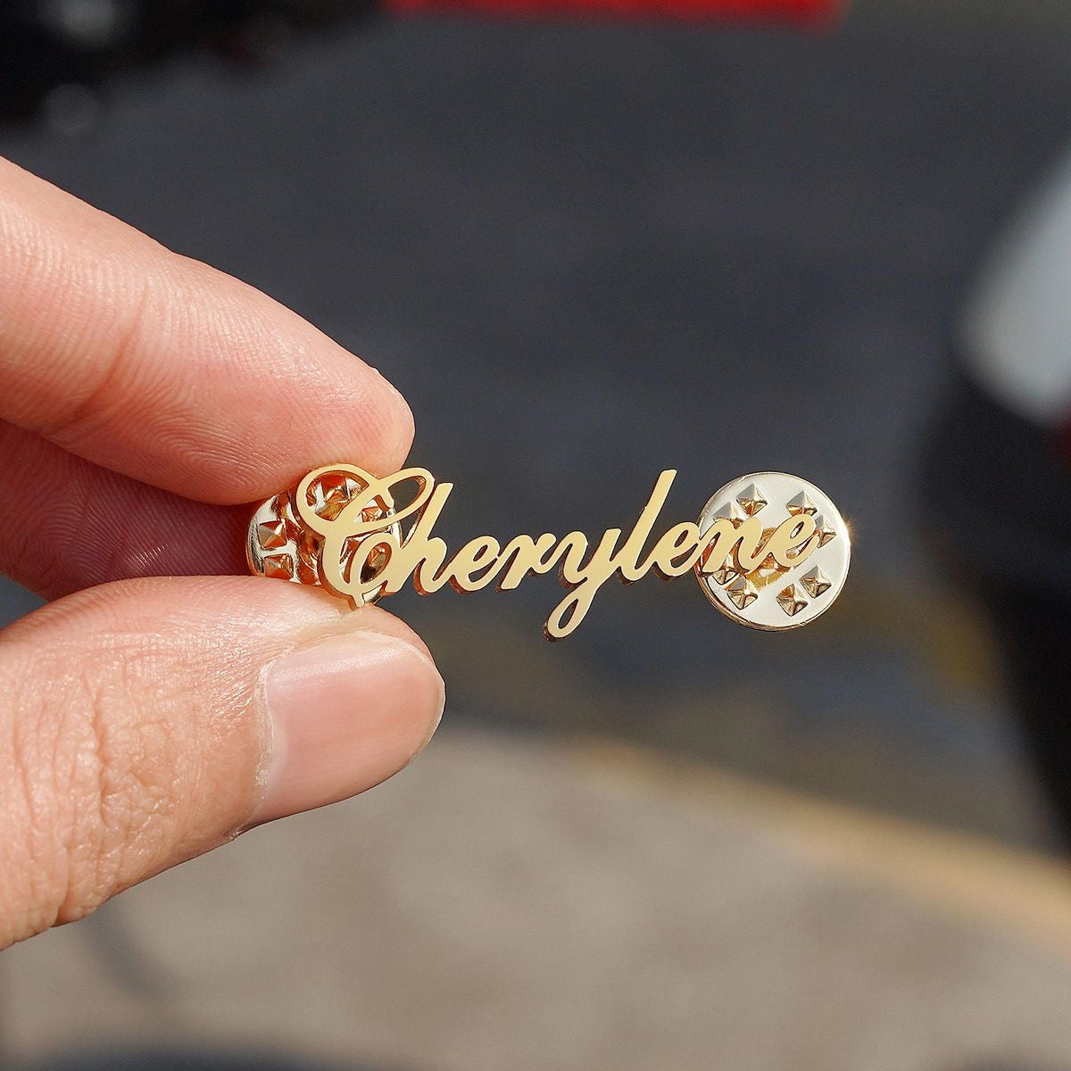 Cursive Name Brooch