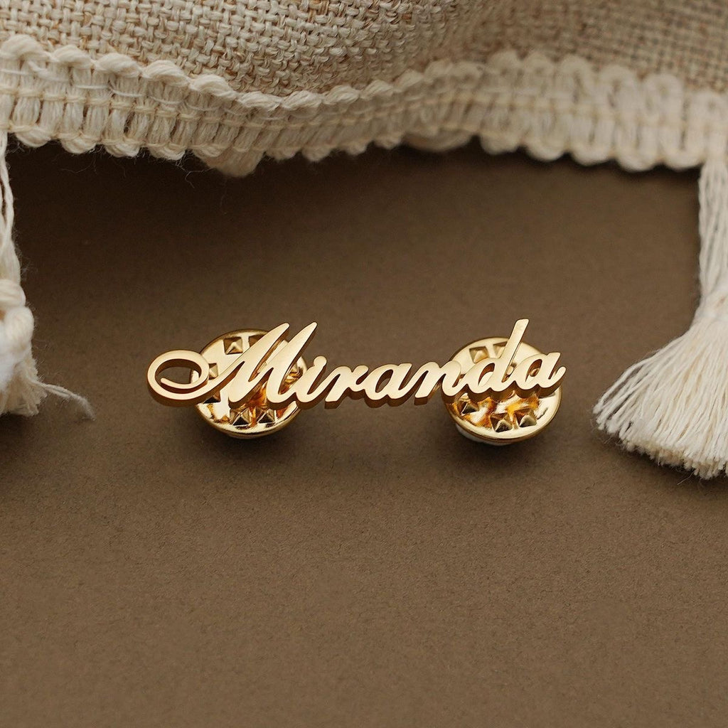Cursive Name Brooch