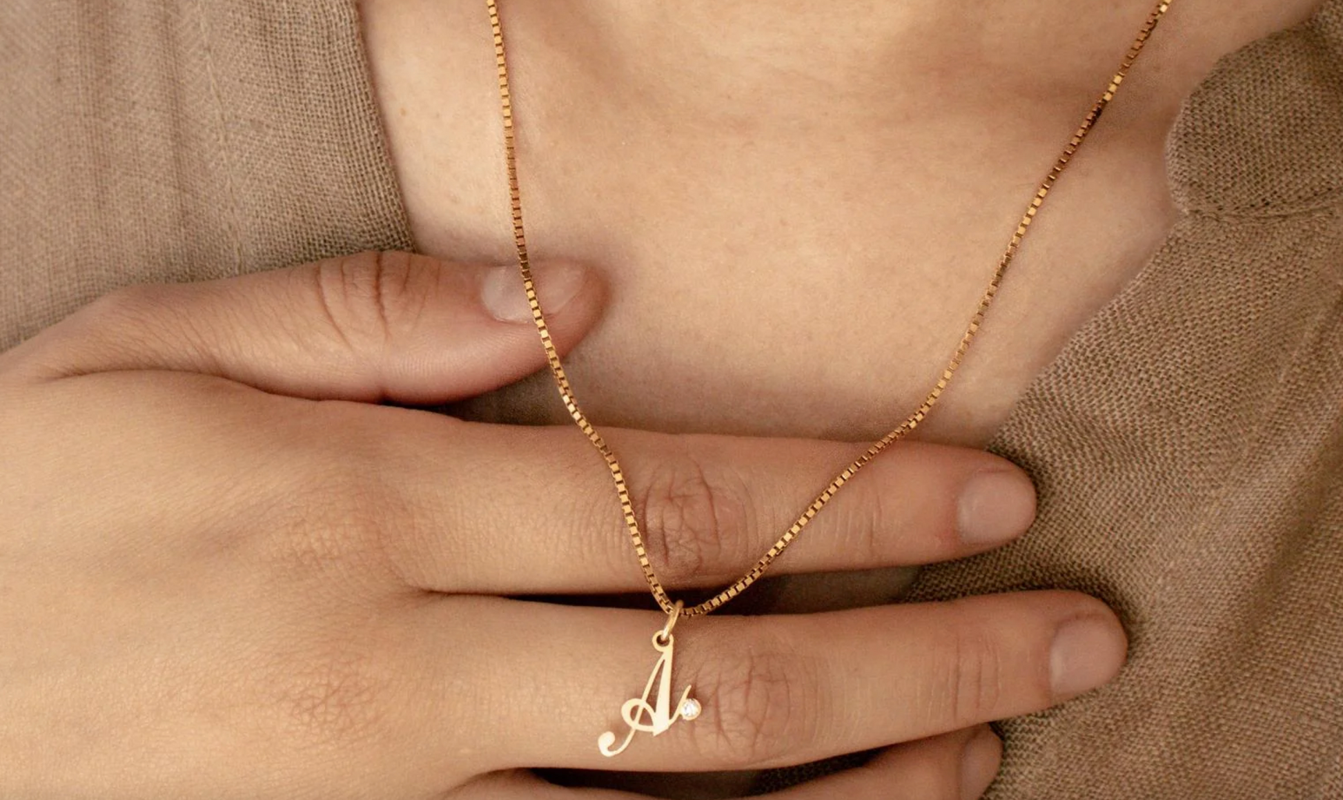 Initial Birthstone Necklace