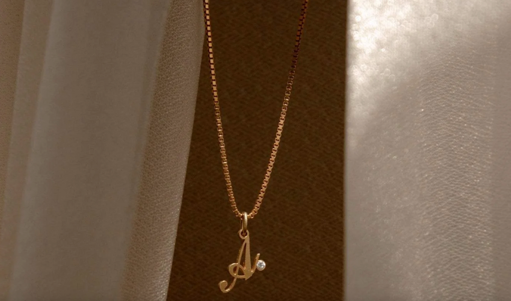 Initial Birthstone Necklace