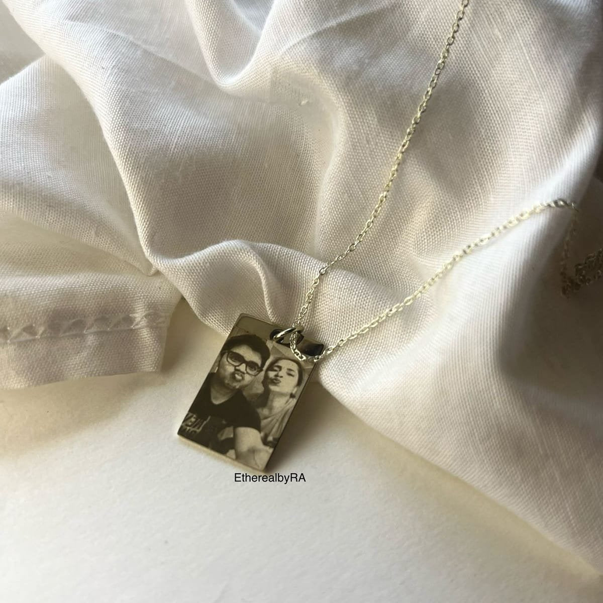Personalised Portrait Printing Necklace