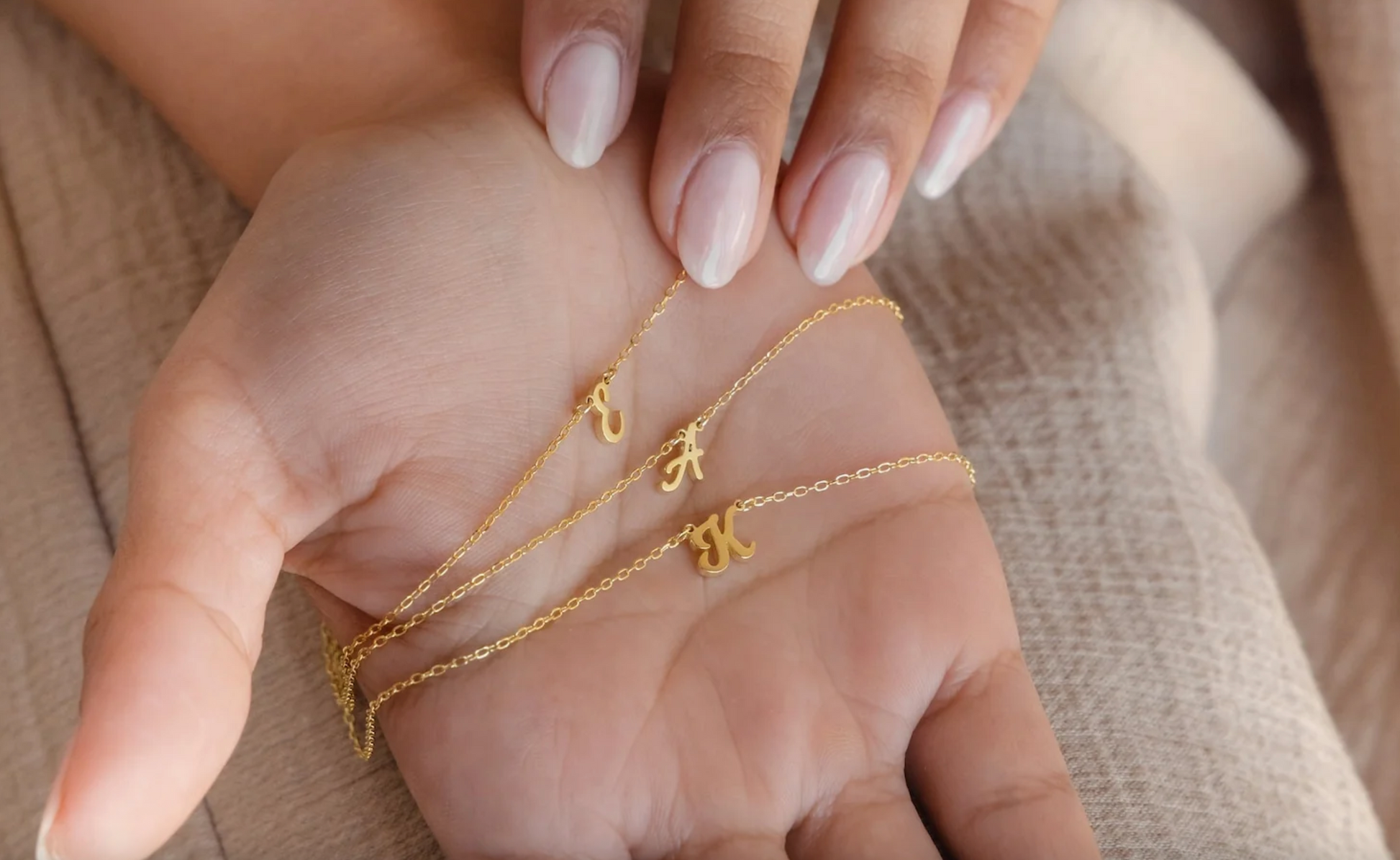 Dainty Initial Necklace