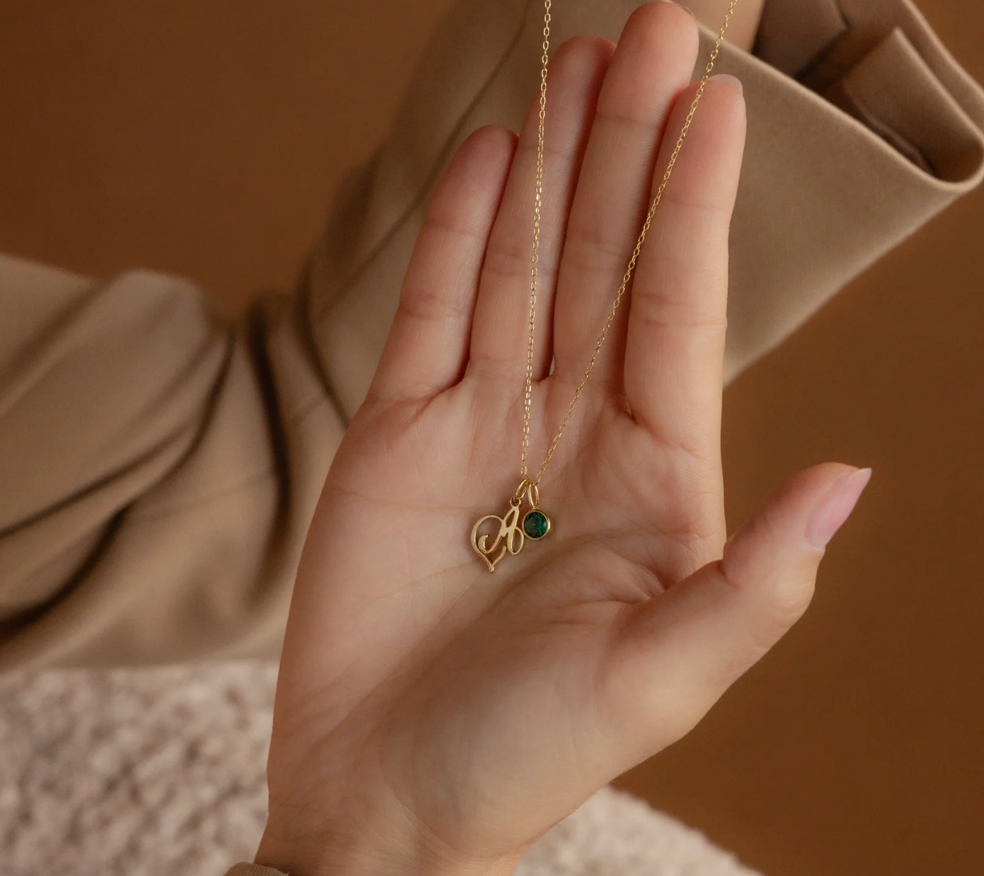 Heart Birthstone Necklace