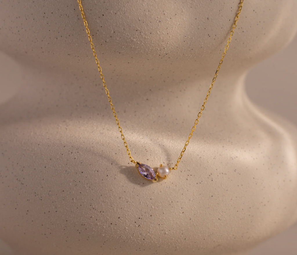 Marquise & Pearl Necklace