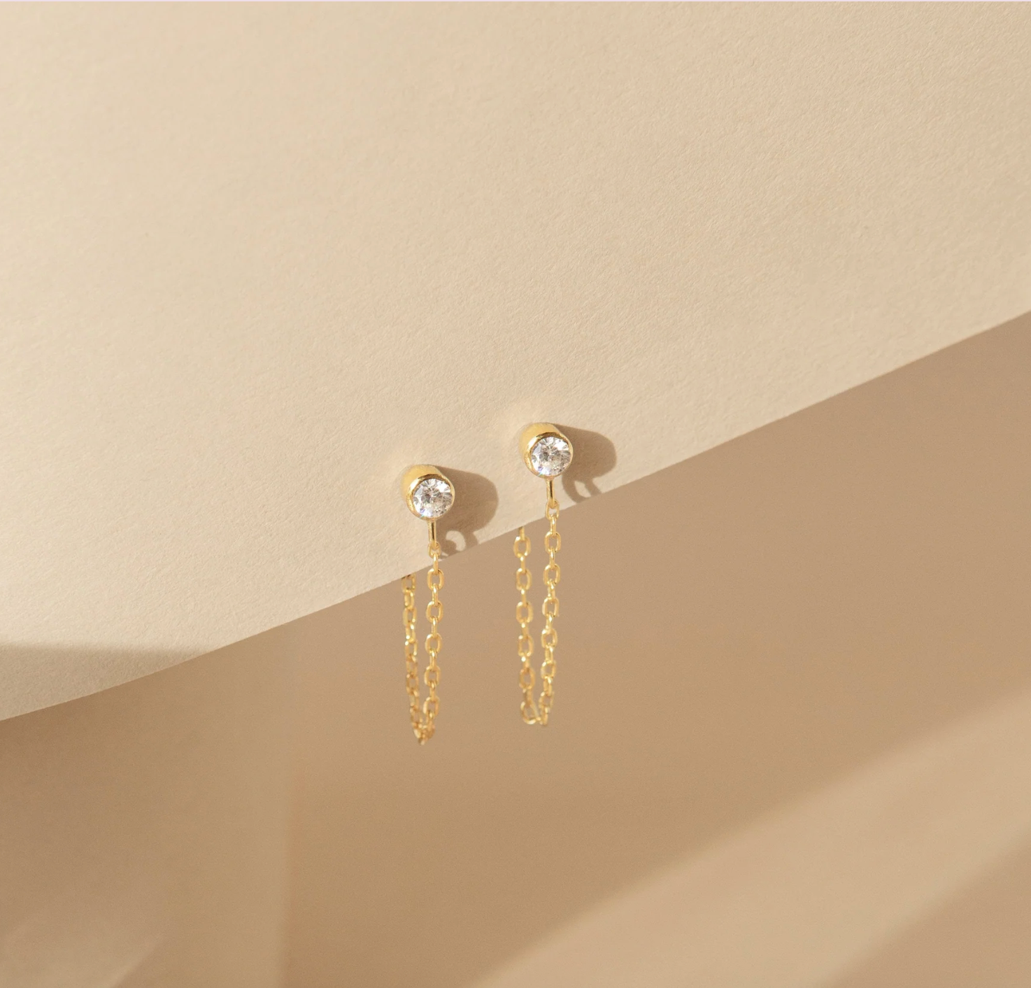 Birthstone Chain Studs