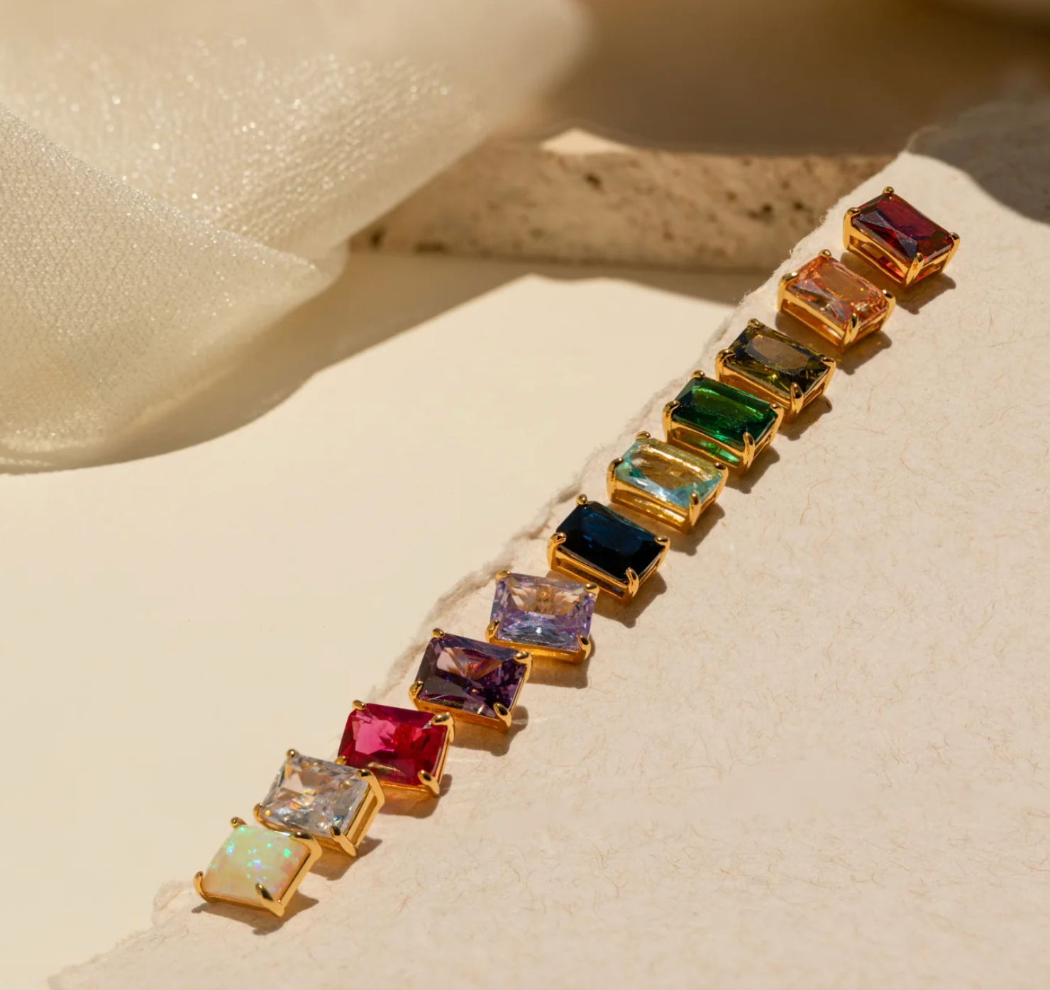 Emerald Birthstone Studs