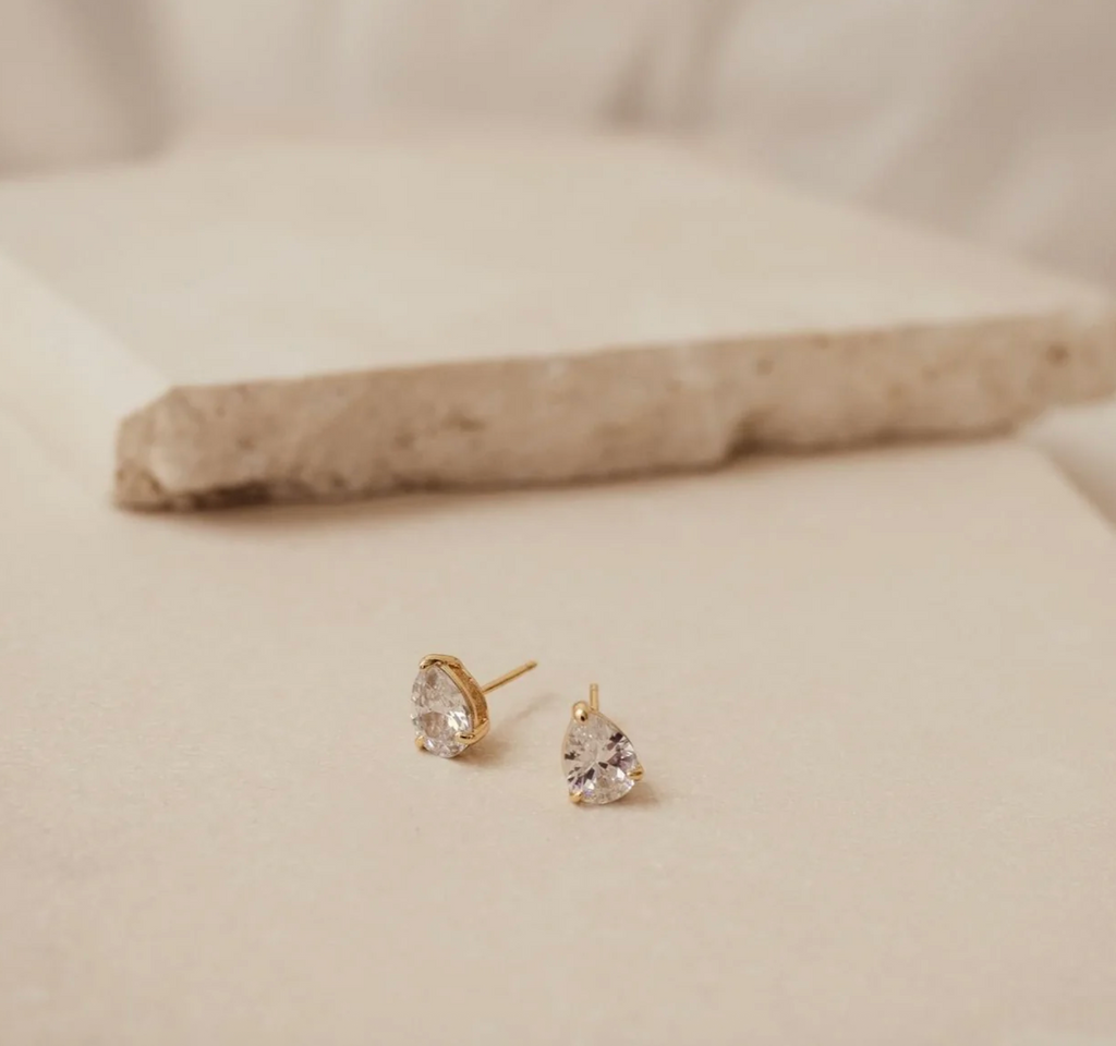 Pear Diamond Studs