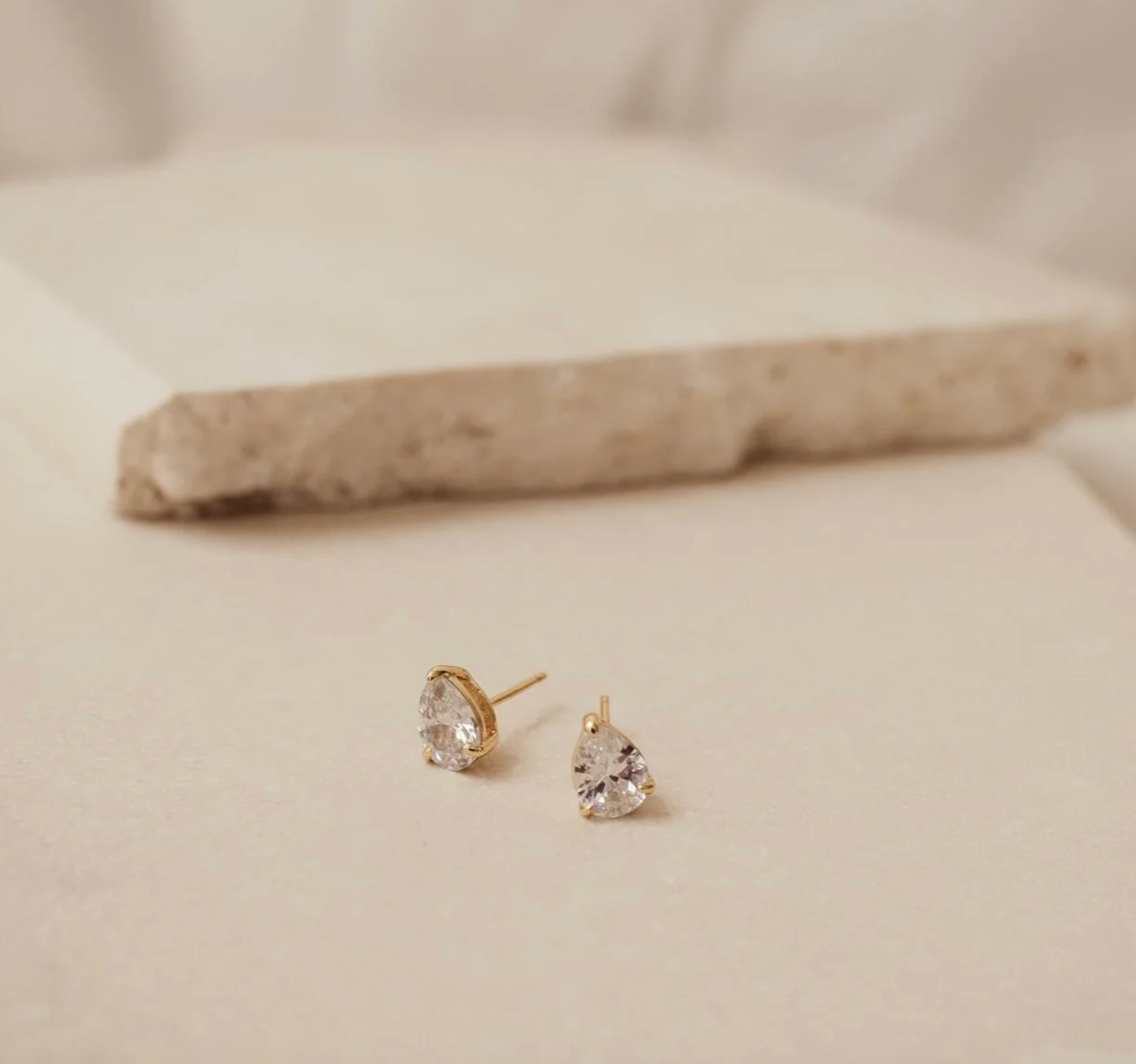 Pear Diamond Studs