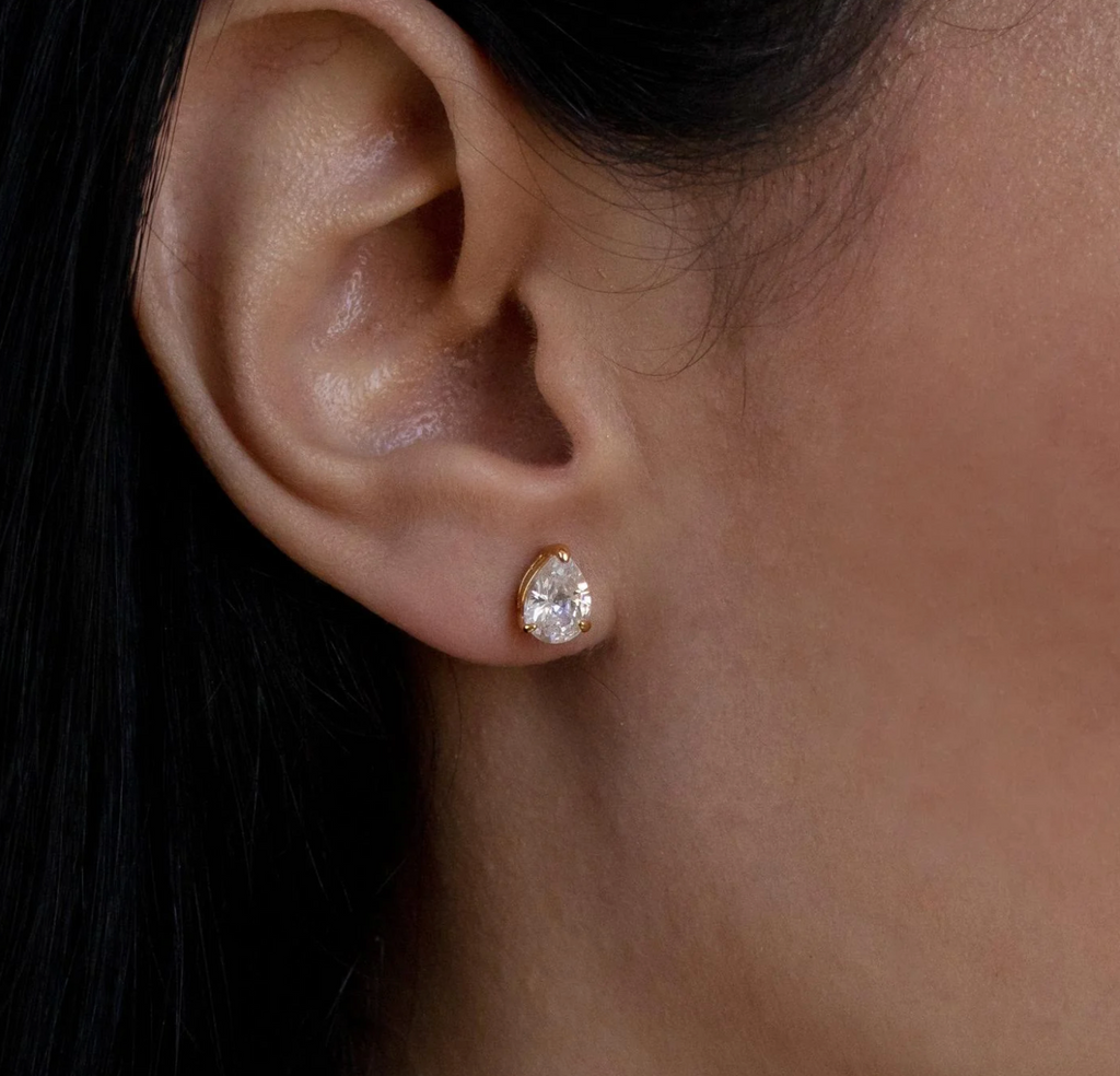 Pear Diamond Studs