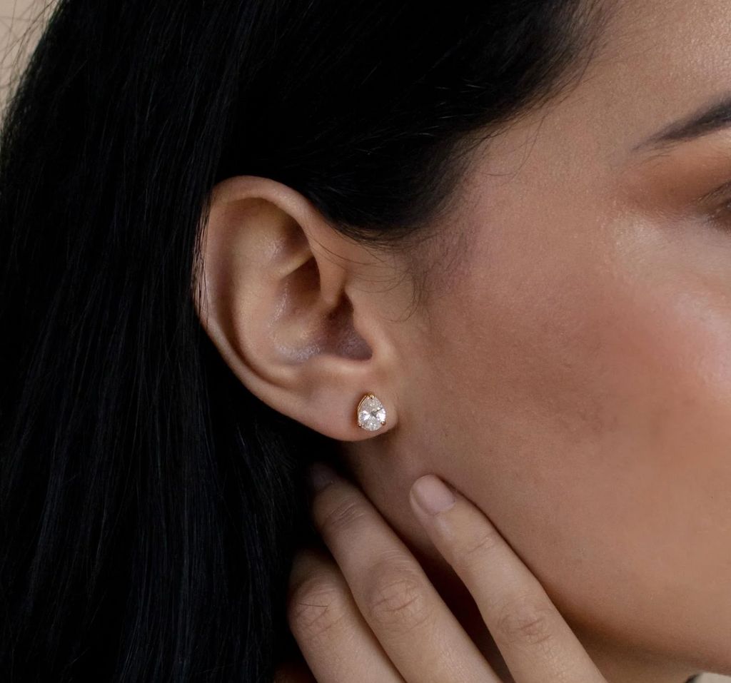 Pear Diamond Studs