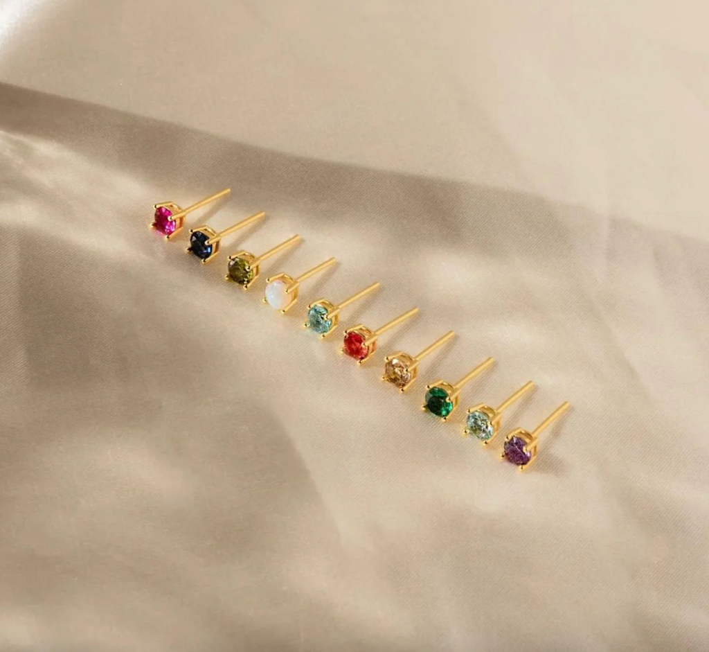 Little Birthstone Studs