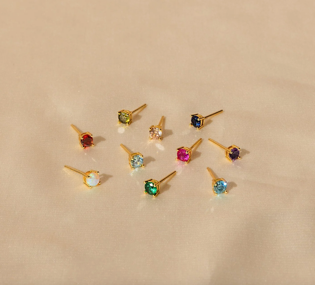 Little Birthstone Studs