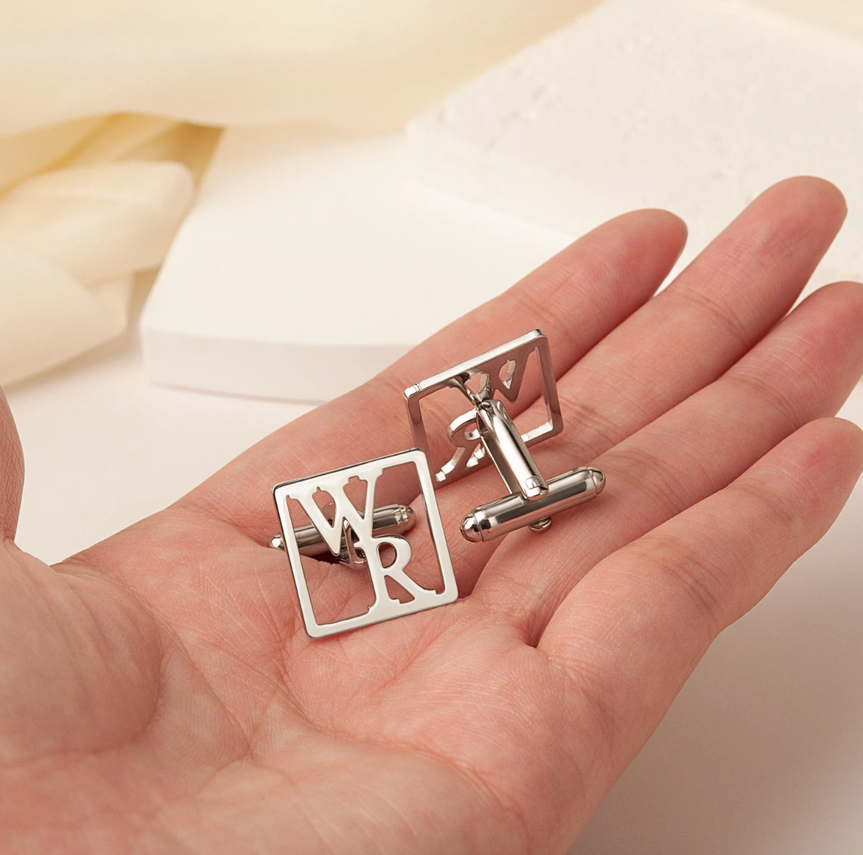 Initial Groomsmen Cufflinks