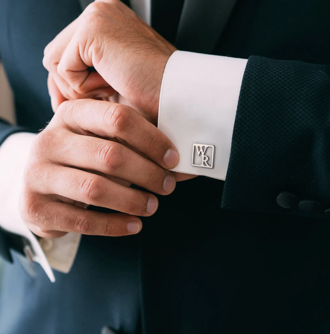 Initial Groomsmen Cufflinks