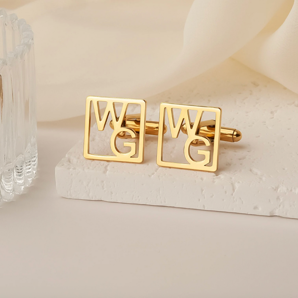 Initial Groomsmen Cufflinks
