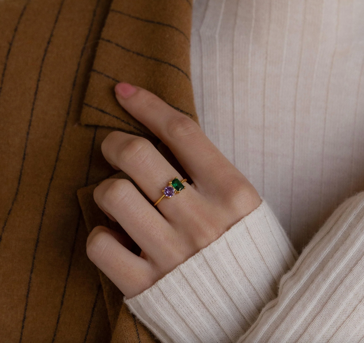 Emerald Birthstone Ring