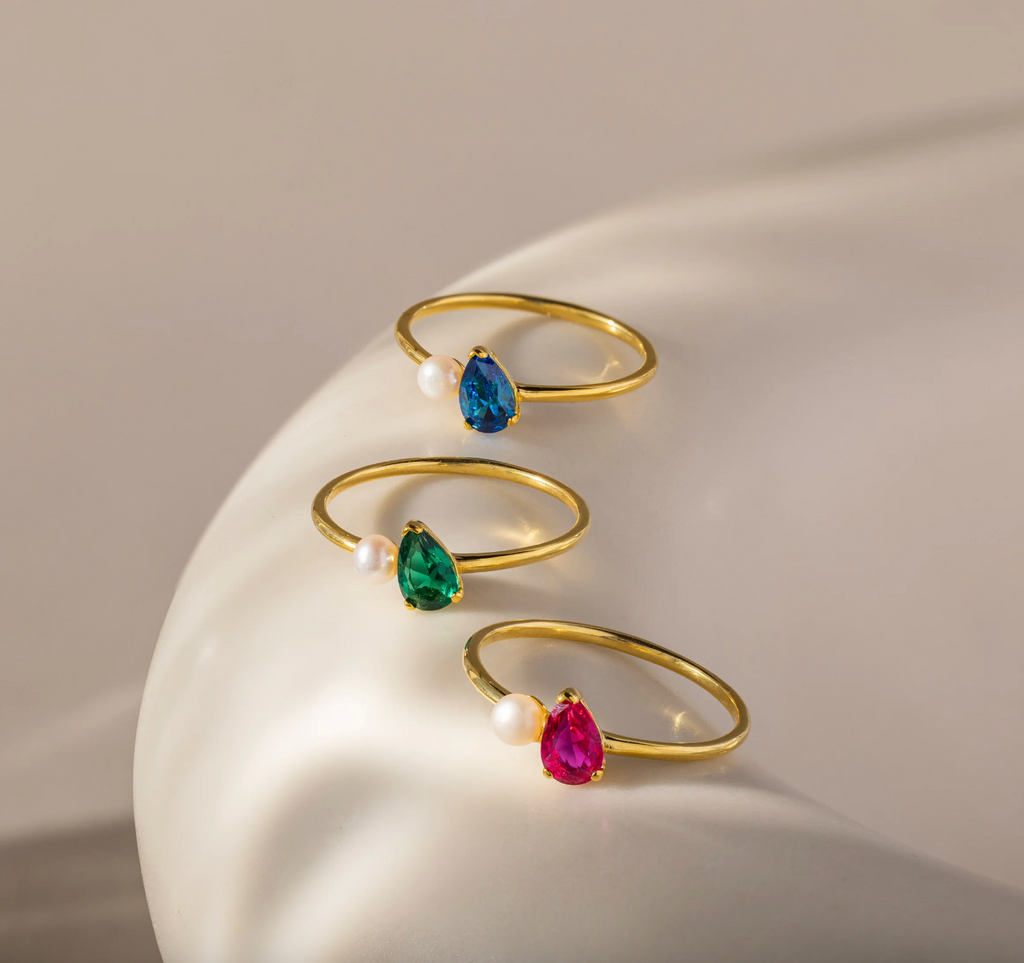 TearDrop Pearl Ring
