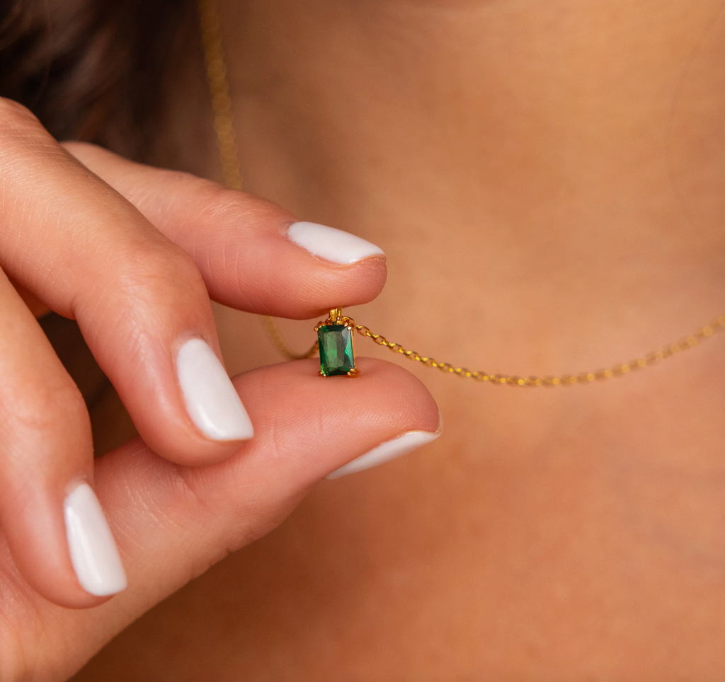 Emerald Cut Necklace