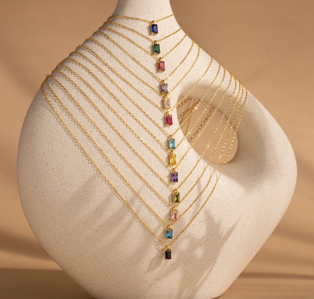 Emerald Cut Necklace