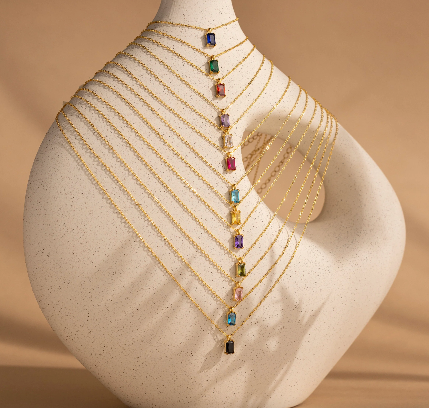 Emerald Cut Necklace