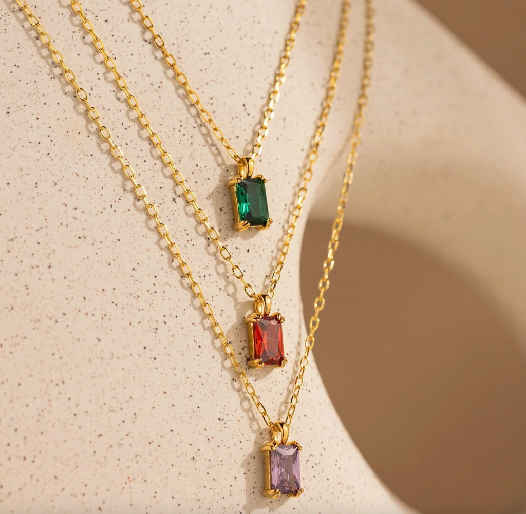 Emerald Cut Necklace