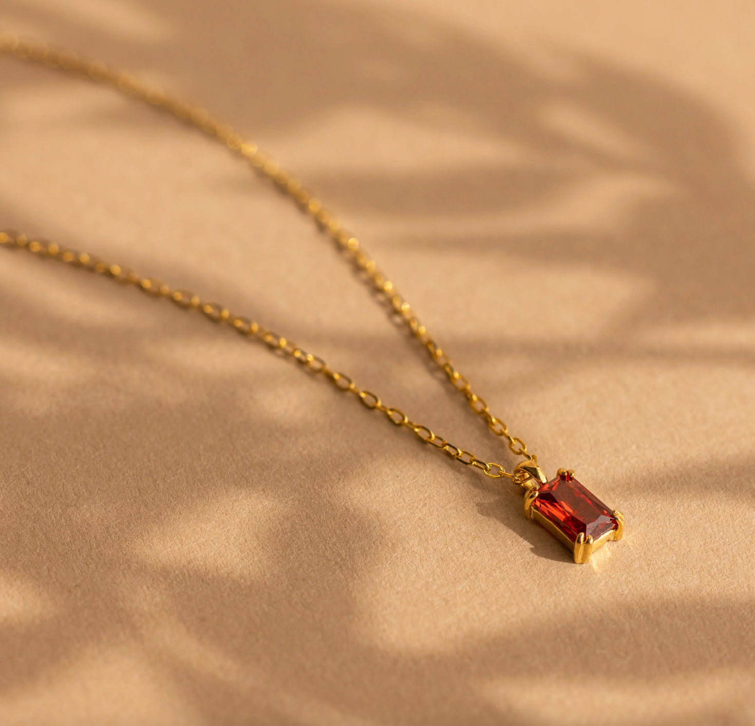 Emerald Cut Necklace