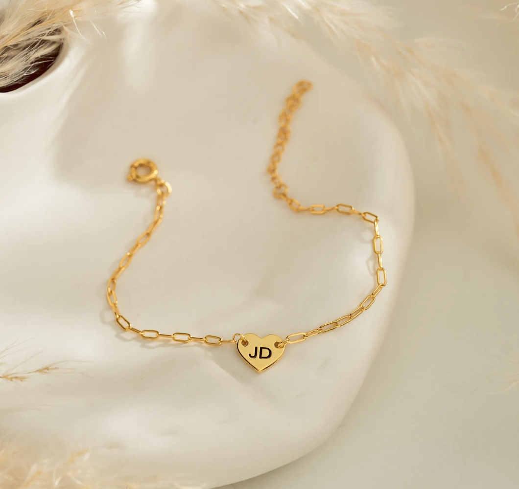 Paperclip Heart Bracelet
