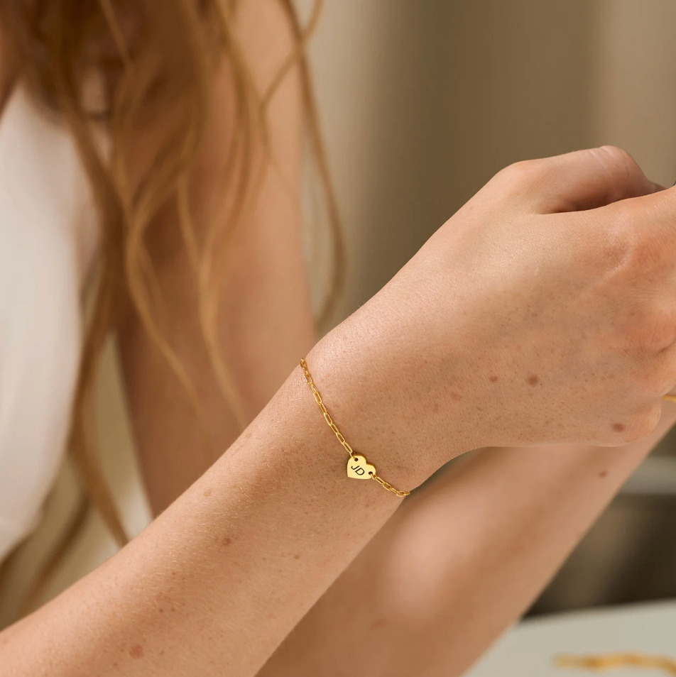 Paperclip Heart Bracelet
