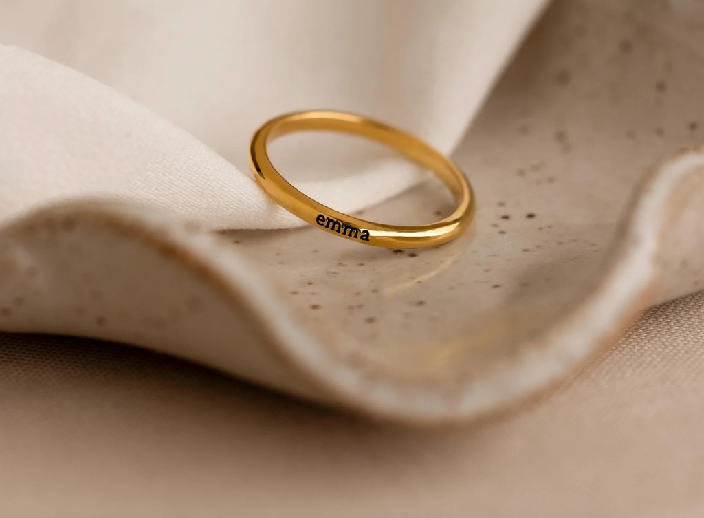 Tiny Name Ring