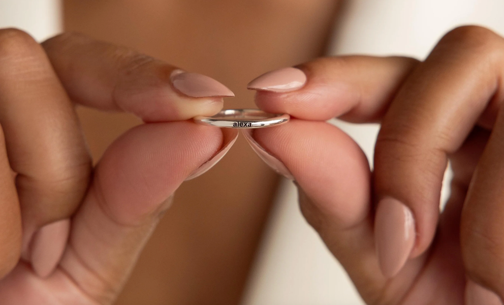 Tiny Name Ring